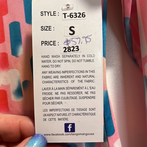 PS petite smTANGO MANGO pink turquoise white. Anthonys Florida - Picture 7 of 7